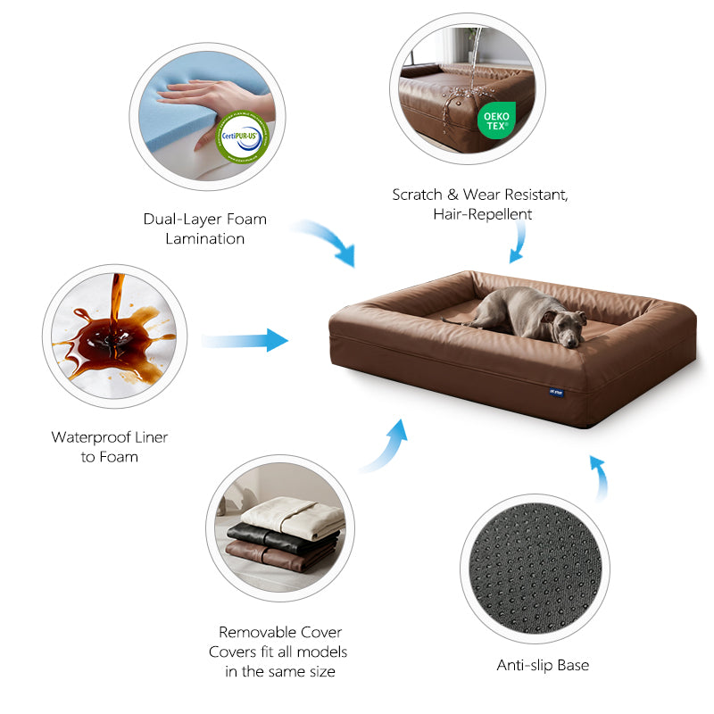 RETRO Orthopedic Dog Bed